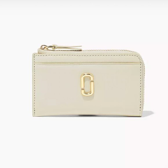 The J Marc Top Zip Multi Wallet- Cream/ Cotton - Picture 4 of 4